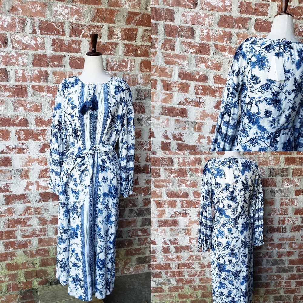 New A Loves A linen midindress. Size small